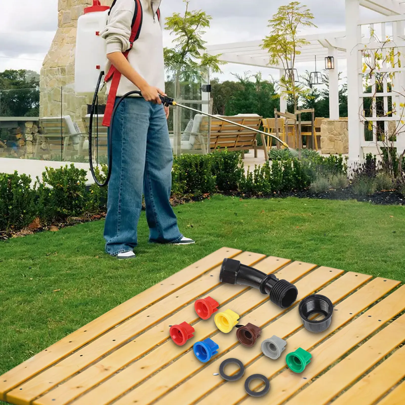 Crop Sprayer Backpack - 110 Degree Wide Angle Fan Nozzle