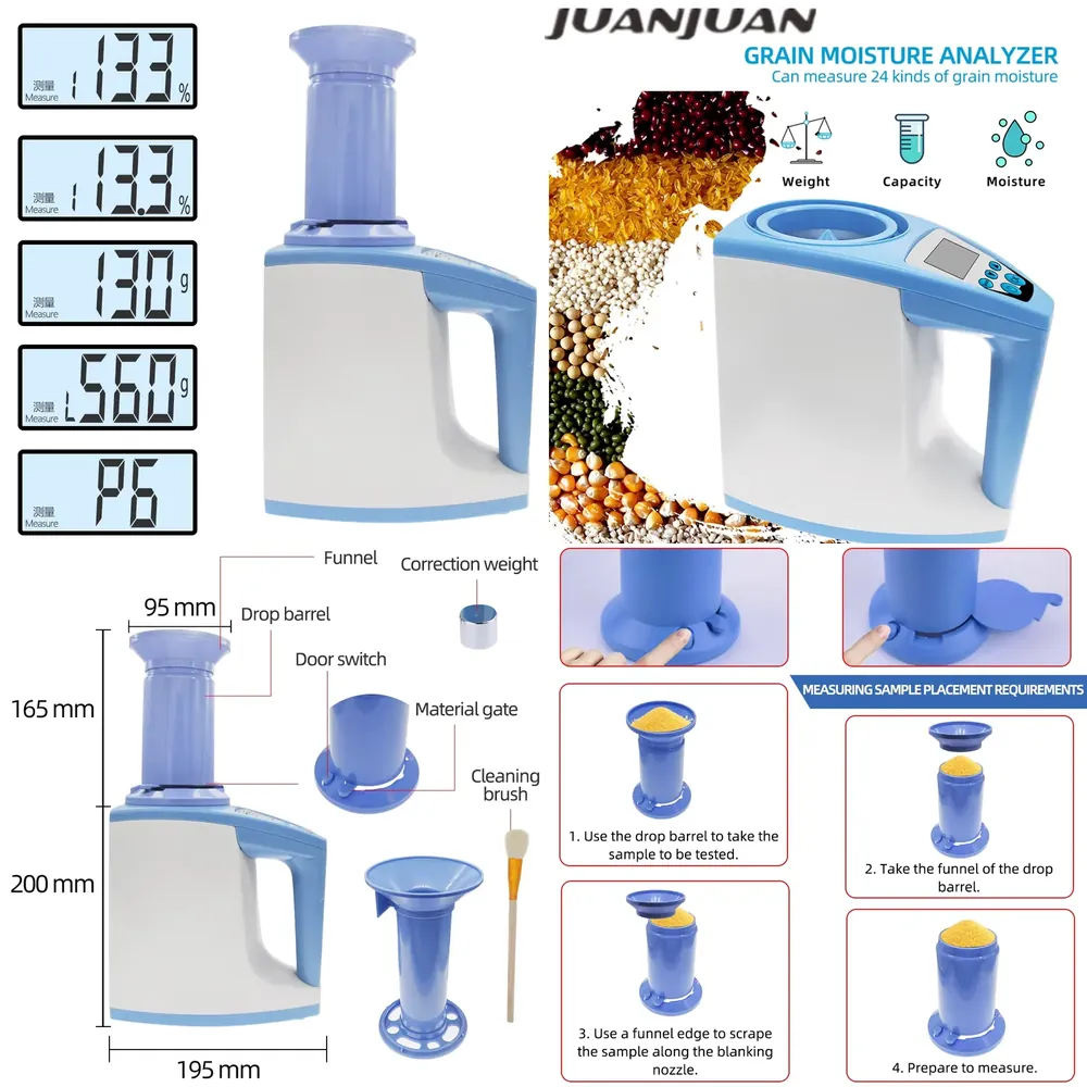 Agriculture Farming Rice - 2026 Digital Grain Moisture Tester for