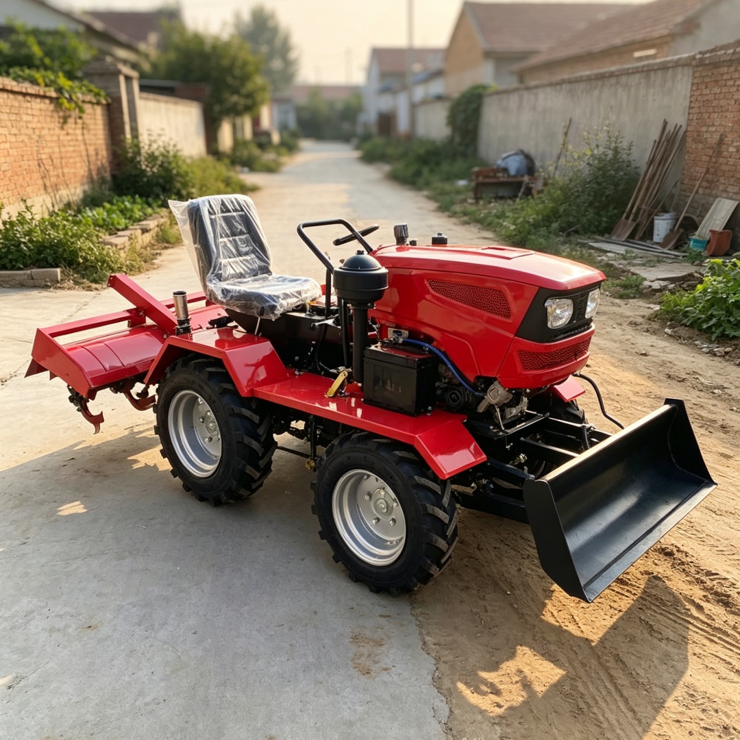 Agriculture Farming Types - Customized 4‑Wheel 4WD Tiller‑matched Rotary Tiller